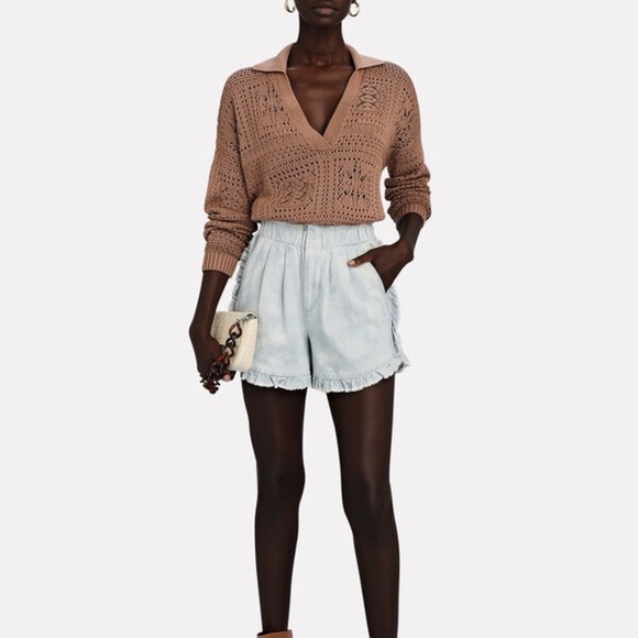 INTERMIX
Suki Pointelle Knit Polo Sweater - Picture 4 of 9